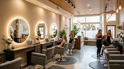 Illustration of Hello Sunshine Salon, beauty salon in Roseburg, OR